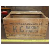 KC Baking Powder Wood Box