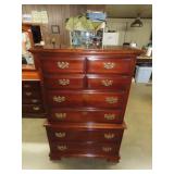 Dixie Furniture Cherry Chest on Chest