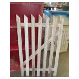 Wood Picket Fence Section