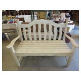 Painted Wood Bench