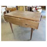 Primitive Style Drop Leaf Table