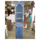 Distressed Painted 2 Piece Cabinet