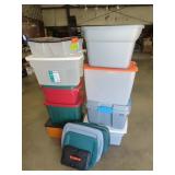 Lot of Plastic Tubs