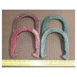 Four Wilson Metal Horseshoes