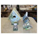Four Various Size Birdhouses