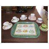 Cups & Saucers w/ Tray
