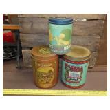 Three Metal Tins