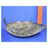 Metal Leaf Bowl - 13"