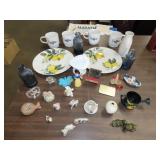 Table Lot of Glassware & Miniatures