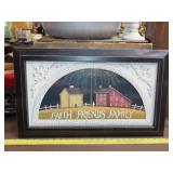 Faith Friends Family Wall Art - 24"x14"