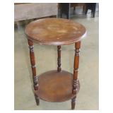 Round 2 Tier Wood Table