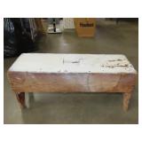 Wood Boot Jack End Bench