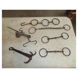 Lot of Horse Bits, Hook & Scale