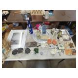 Table Lot - Glassware & Decor
