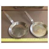 2 Steel French Style Frying Pans