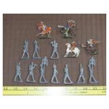 Metal Toy Soldiers & Indians