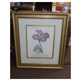 Framed Flowers in April Print - 14x17