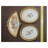 3 Gold Frame Wall Art