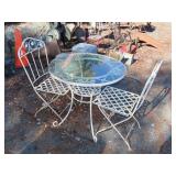 3 Piece Wrought Iron Patio Set