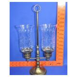 Double Arm Hurrican Candle Holder
