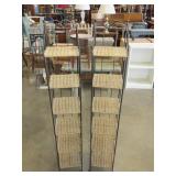 Pair of Wicker & Metal CD Racks - 47T 8W 8D
