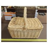 Woven Wicker Picnic Basket