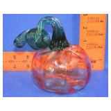 Art Glass Pumpkin