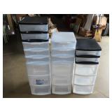 Lot of Plastic Organizer Drawers