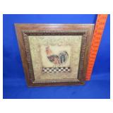 Framed Rooster Print