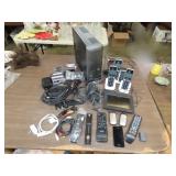 Table Lot of Household Electronics