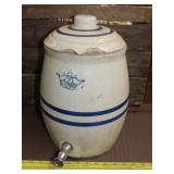 2 Gallon Stoneware Water Jug - Has Some Damage