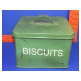 Metal Biscuit Box