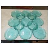 Arcoroc Aspen Turquoise Plates - 13pc