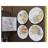 Pier One Hop Town Bunnies Salad Plates