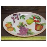 Italian Ceramic Fruit Platter - 17"
