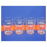 Four Coca Cola Glasses