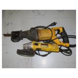 Dewalt Saws All & Angle Grinder Works