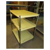 Three Tier Metal Cart 17 w by 24 29t