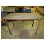 Steel Shop Table 48w 24d 33t