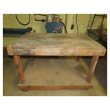 Rolling Wood Table