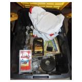 Plastic Tote & Contents