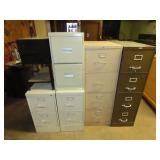 Lot of 6 File Cabinets