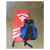 Boogie Board & Life Jacket