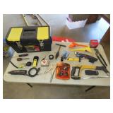 Table Lot of Tools & Tool Box