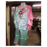 Two Piece Satin Japenese Pajama Set