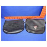 2 Harley Davidson Leather Pouches