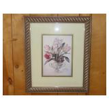 Framed Floral Still Life Print - 22"x26"