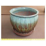 Glazed Planter - Terra Cotta Style - 12"