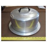 Regal Aluminum Covered Cake Plate - 12"