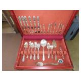 Rogers Silverplate Flatware w/ Case